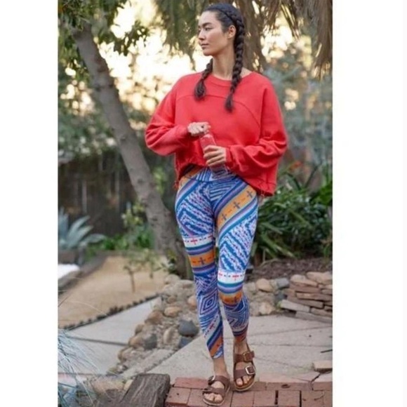 Free People Movement Ashford Lose Control High Rise Leggings in Apres Ski Sz XS - Picture 2 of 9